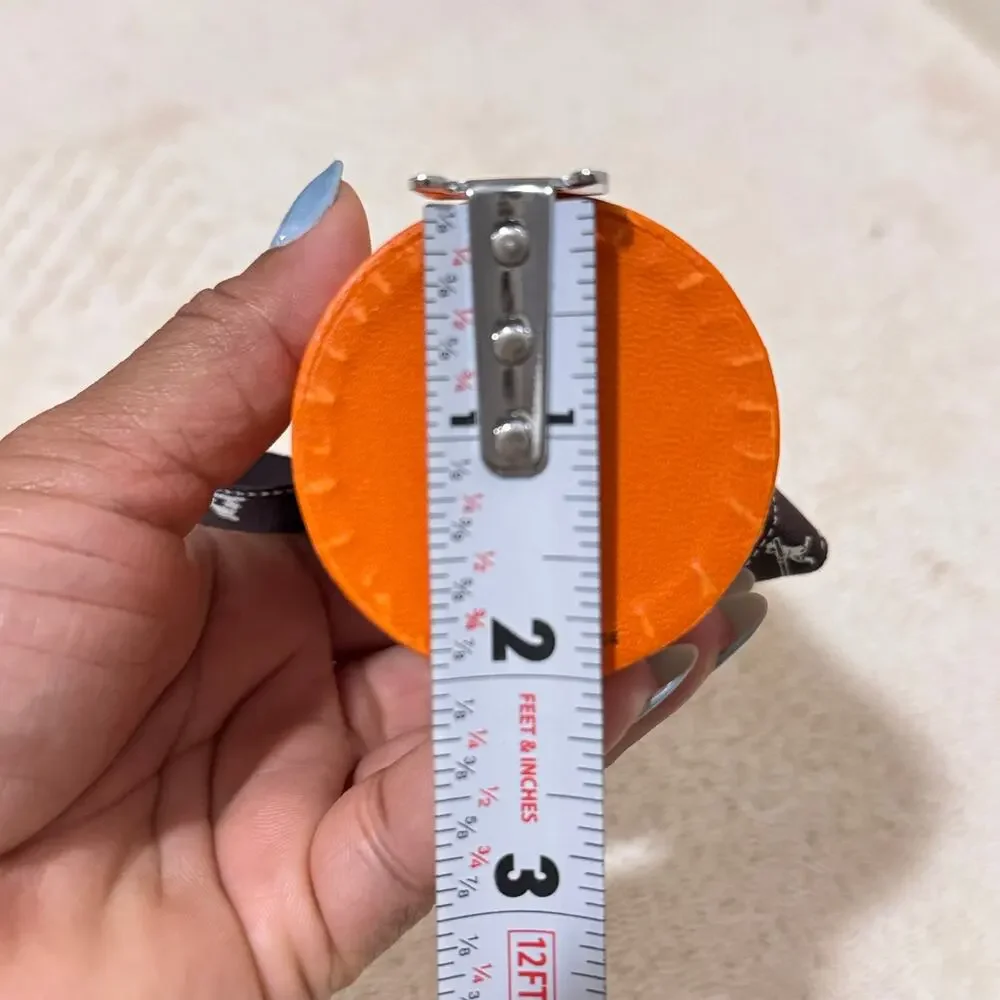 Hermès Paris Orange Round Cylinder Gift Box w/ 2025 Ribbon Small Made in France